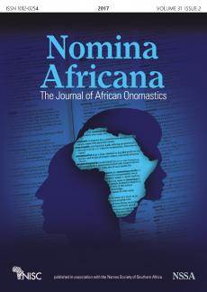 Nomina Africana: The Journal of African Onomastics